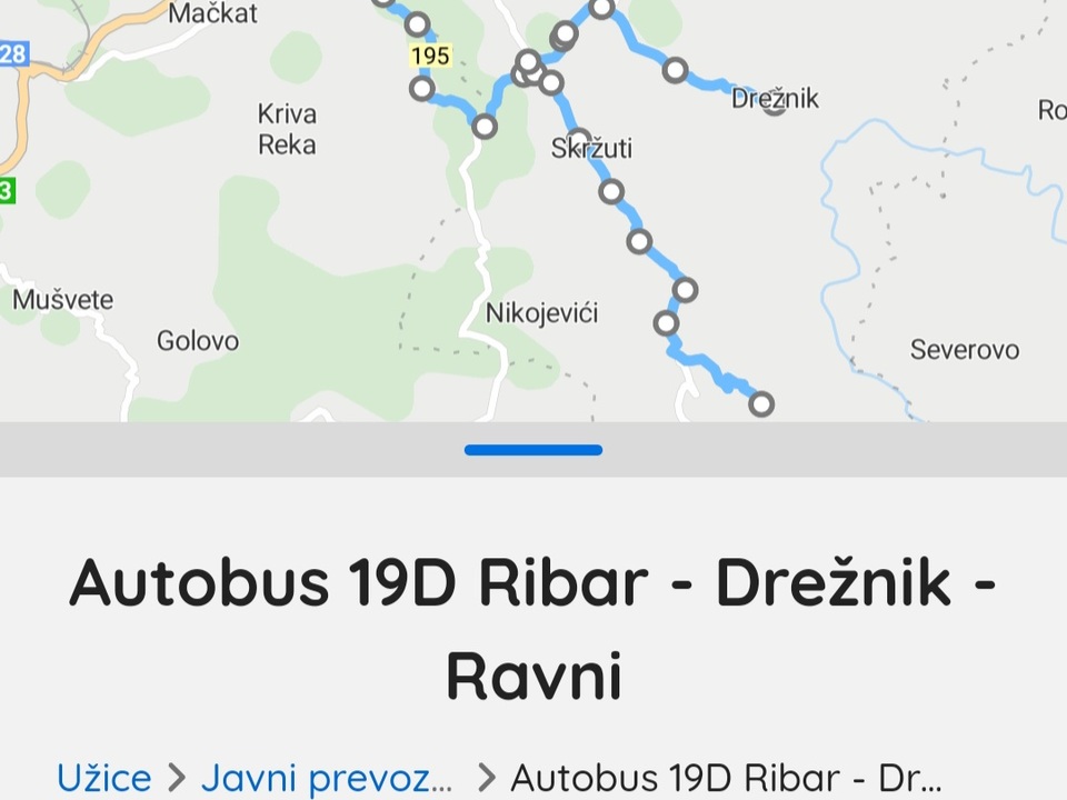 Autobus 19D linija